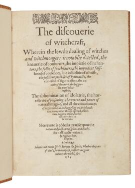 View 1 of Lot 542: Scot, Reginald | A serious debunking witchcraft and demonology