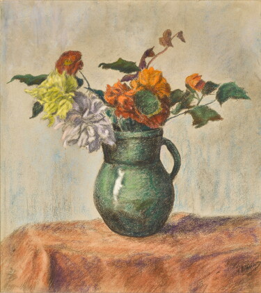 Catalog image of Fleurs dans un pot vert