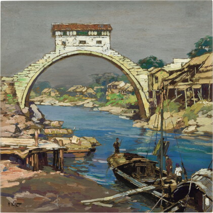 Catalog image of the bridge of l.k. china and vietnam border | 中國與越南邊境的橋