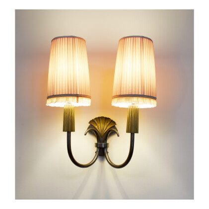 Catalog image of genet & michon | pair of two-light sconces