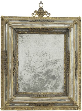 View 1 of Lot 236: An Italian gilt.mes
tal mounted glass mirror, Venice, second half 17th century and later