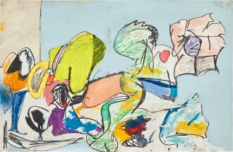 View 1 of Lot 107: Eddie Martinez 艾迪・瑪汀尼茲 | Untitled 無題