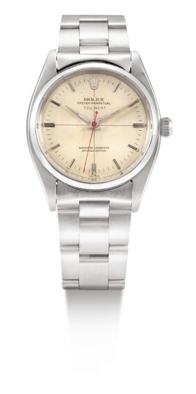 A RARE AND UNUSUAL STAINLESS STEEL AUTOMATIC JUMPING CENTRE SECO