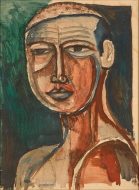 View 1 of Lot 57: Untitled (Portrait of Iraqi Person)