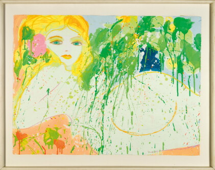 Catalog image of walasse ting | kiss me, kiss me