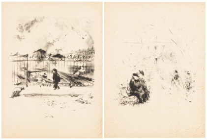 Catalog image of Women sitting in a park Woman walking | Femmes assises dans un parc Femme se pr…
