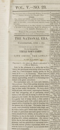 Catalog image of stowe, harriet beecher |uncle tom's cabin: or, life among the lowly, serialized…
