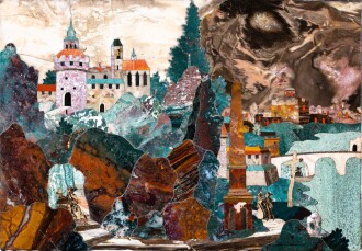 View 1 of Lot 2: A Bohemian pietre dure panel, Prague, early 17th century, attributed to the Castrucci workshop