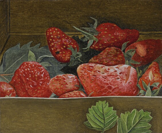 Lucian Freud, Strawberries, 1952, private collection. Sotheby's.