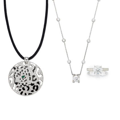Catalog image of Group of Diamond Jewellery | 卡地亞 | 鑽石 珠寶首飾一組