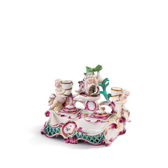 View 1 of Lot 776: A Höchst porcelain inkstand, circa 1760-65