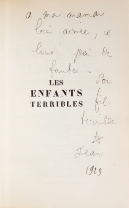 Catalog image of Les Enfants terribles. 1919. Édition originale avec envoi à sa mère.