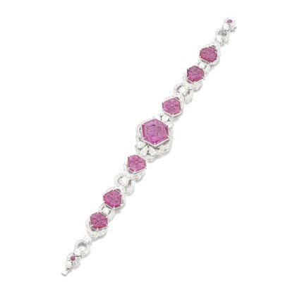 Catalog image of Lady's ruby and diamond wristwatch