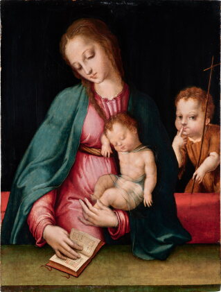 Catalog image of Virgin and Child with the infant Saint John the Baptist | Vierge à l'Enfant ave…