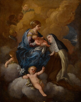 Catalog image of The Madonna and Child with Saint Catherine of Siena