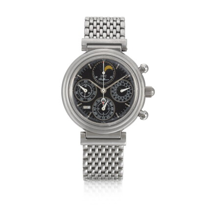Catalog image of Da Vinci, Ref. 3750 Stainless Steel Perpetual Calendar Chronograph Wristwatch W…