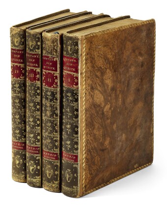 Cervantes, Don Quixote, Madrid, Ibarra, 1780, 4 volumes, contemporary tree calf