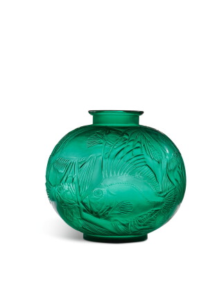Catalog image of rené lalique | "poissons" vase, marcilhac no. 925