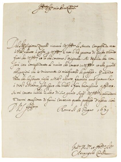 Corelli Manuscript (#53) Corelli, Arcangelo, (1653-1713)