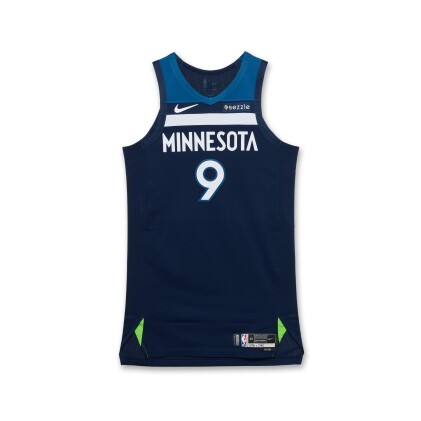 View 1 of Lot 73: Nickeil Alexander-Walker Minnesota Timberwolves 2025 NBA Playoffs Western Conference Finals Game Worn Icon Edition Jersey | Game 3