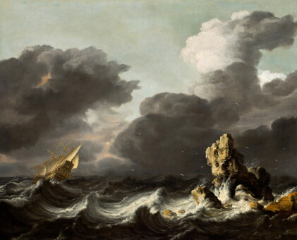 Catalog image of Rocky seascape in a storm
