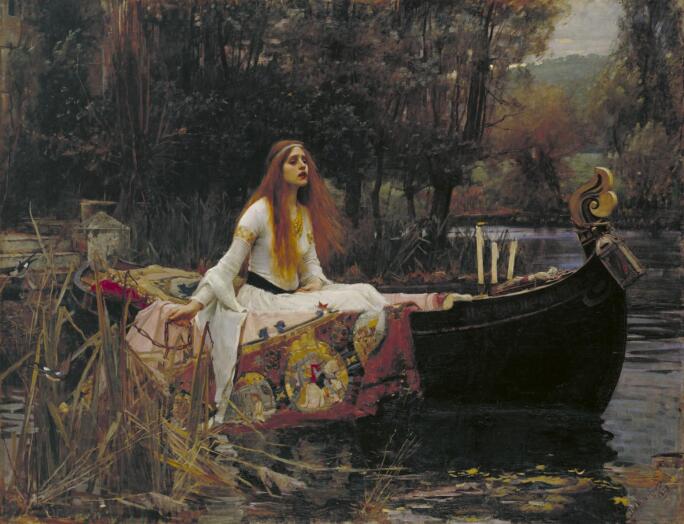 The Lady of Shalott, an 1888 painting by John William Waterhouse 1849-1917