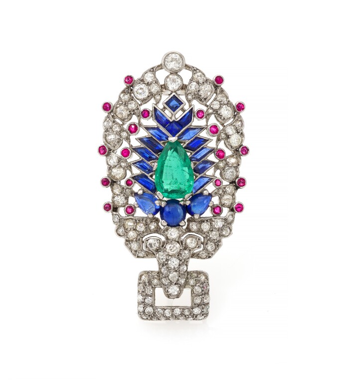 BROOCH, CARTIER, 1930. ESTIMATE: €20,000–30,000