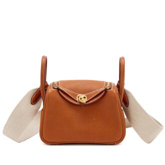 View 1 of Lot 75: Fauve Barenia Mini Lindy 20 Gold Hardware, 2024