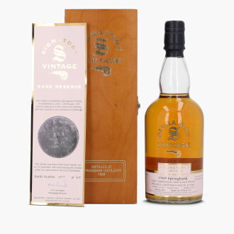 View 1 of Lot 2092: Springbank Signatory Vintage Rare Reserve 34 Year Old Cask #265 54.4 abv 1969 (1 Bottle 75cl)
