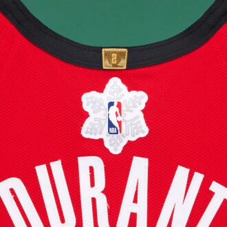 View 1 of Lot 15: Kevin Durant ‘Christmas Day’ Houston Rockets 2025-2026 Game Worn Icon Edition Jersey 