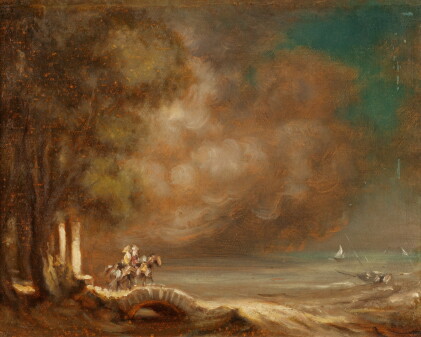 Catalog image of Hiver, cavaliers par temps de brume