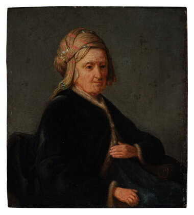 Catalog image of Tronie of a Woman Wearing a Velvet Coat