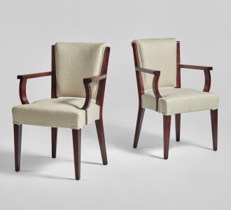 View 1 of Lot 125: Pair of Armchairs