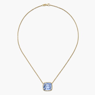 View 1 of Lot 2: Gold and Sapphire Necklace  