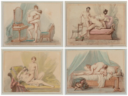 Catalog image of paul-marc-joseph chenavard | a) amourous reflections b) ménage à trois c) an in…