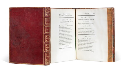 Catalog image of Paris, 1750. Maroquin rouge. Édition originale dont l'auteur surveilla lui-même…