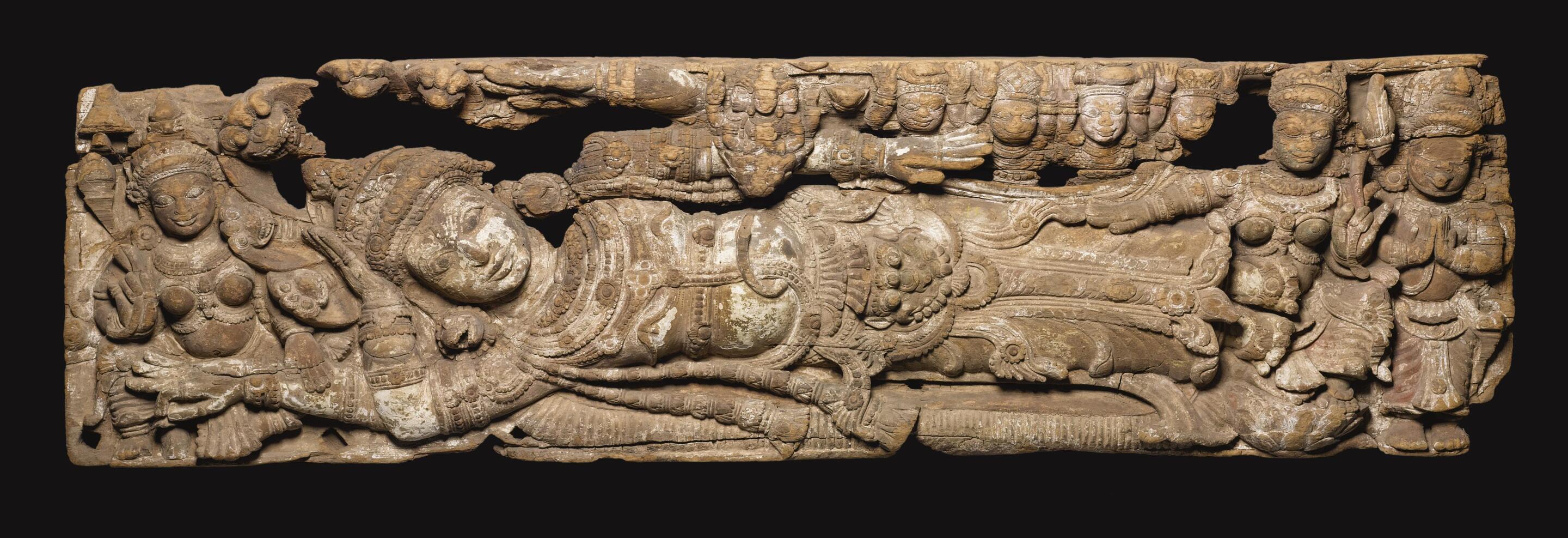 51 Vishnu Anantapadmanabha Wood South India 51 Vishnu Anantapadmanabha Wood South India