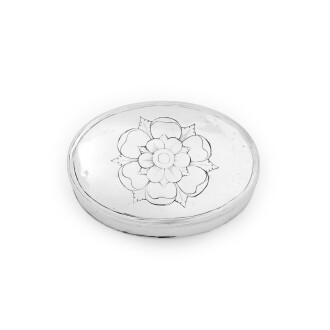 View 1 of Lot 235: Rare American Silver Patch Box, Francis Richardson, Sr., Philadelphia, Circa 1720