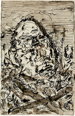 View 1 of Lot 218: Ohne Titel (Kopf - Zwei Streifen)
