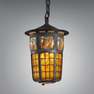 View 1 of Lot 621: “Geometric and Turtle-Back Tile” Lantern