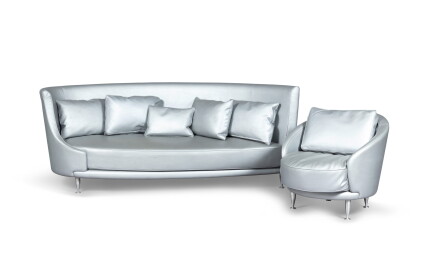 Catalog image of New tone Sofa and armchair, 1989 | Canapé New tone et fauteuil, 1989