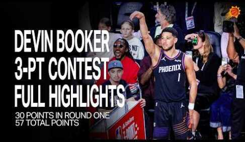 30 IN THE FIRST ROUND! | Devin Booker Full 3-Point Contest Highlights | Phoenix Suns