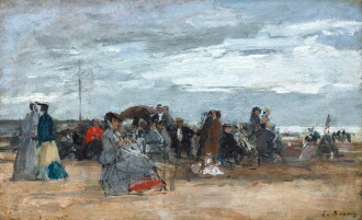 View 1 of Lot 19: Trouville, Scène de Plage