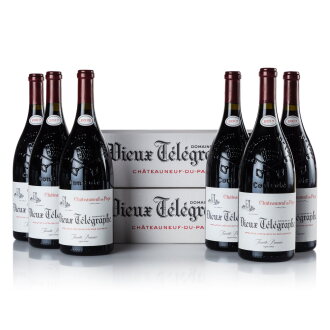 View 1 of Lot 229: Châteauneuf du Pape, Vieux Télégraphe, 'La Crau' 2015/2017  (12 MAG)
