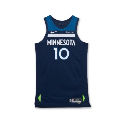View 1 of Lot 64: Mike Conley Minnesota Timberwolves 2025 NBA Playoffs Western Conference Game Worn Icon Edition Jersey | Matched to 6 Playoff Games
