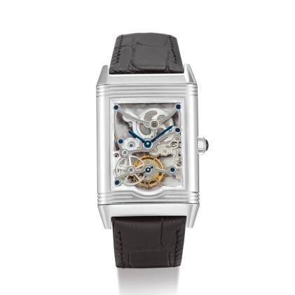 Catalog image of jaeger-lecoultre | reverso, reference 270.6.48 a limited edition platinum skele…