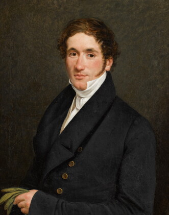 Catalog image of jean henri de coene | portrait of a gentleman, half-length, holding his gloves
