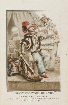 Catalog image of watteau de lille. cris et costumes de paris. paris, 1786. in-8. maroquin bleu (…