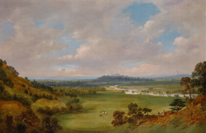 Catalog image of william daniell, r.a. | a view of windsor castle from the southwest, with coope…