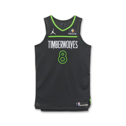 View 1 of Lot 48: Josh Minott Minnesota Timberwolves 2024-2025 Emirates NBA Cup Game Issued Statement Edition Jersey 